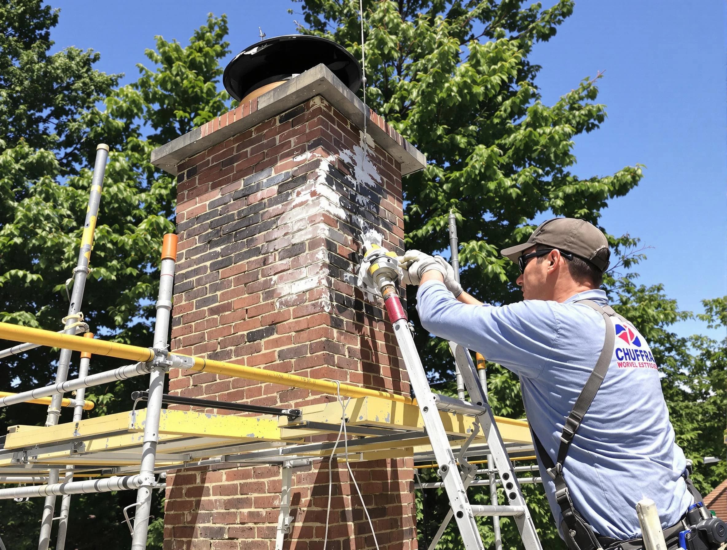 Structural chimney repair by King George Chimney Sweep in King George, VA