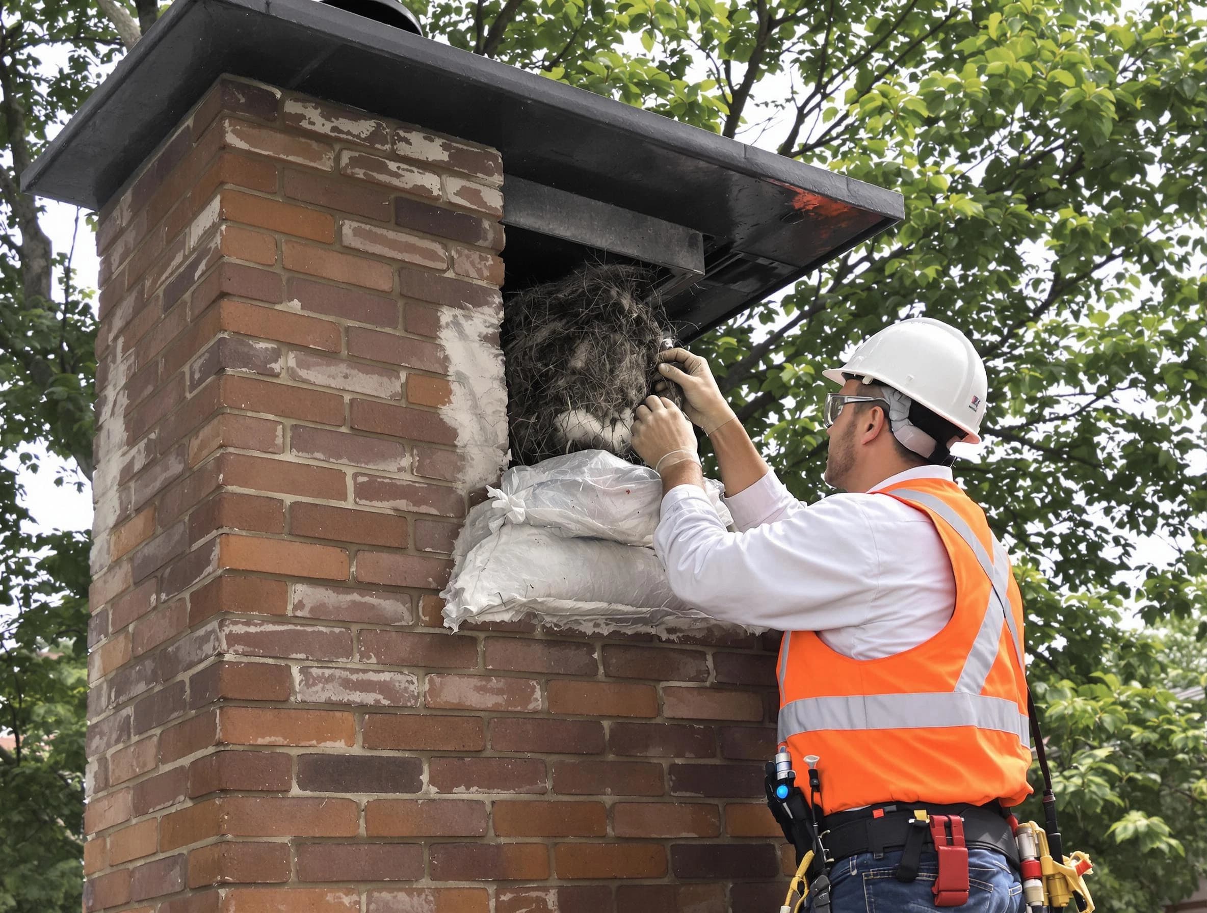 Humane removal of debris and animals by King George Chimney Sweep in King George, VA