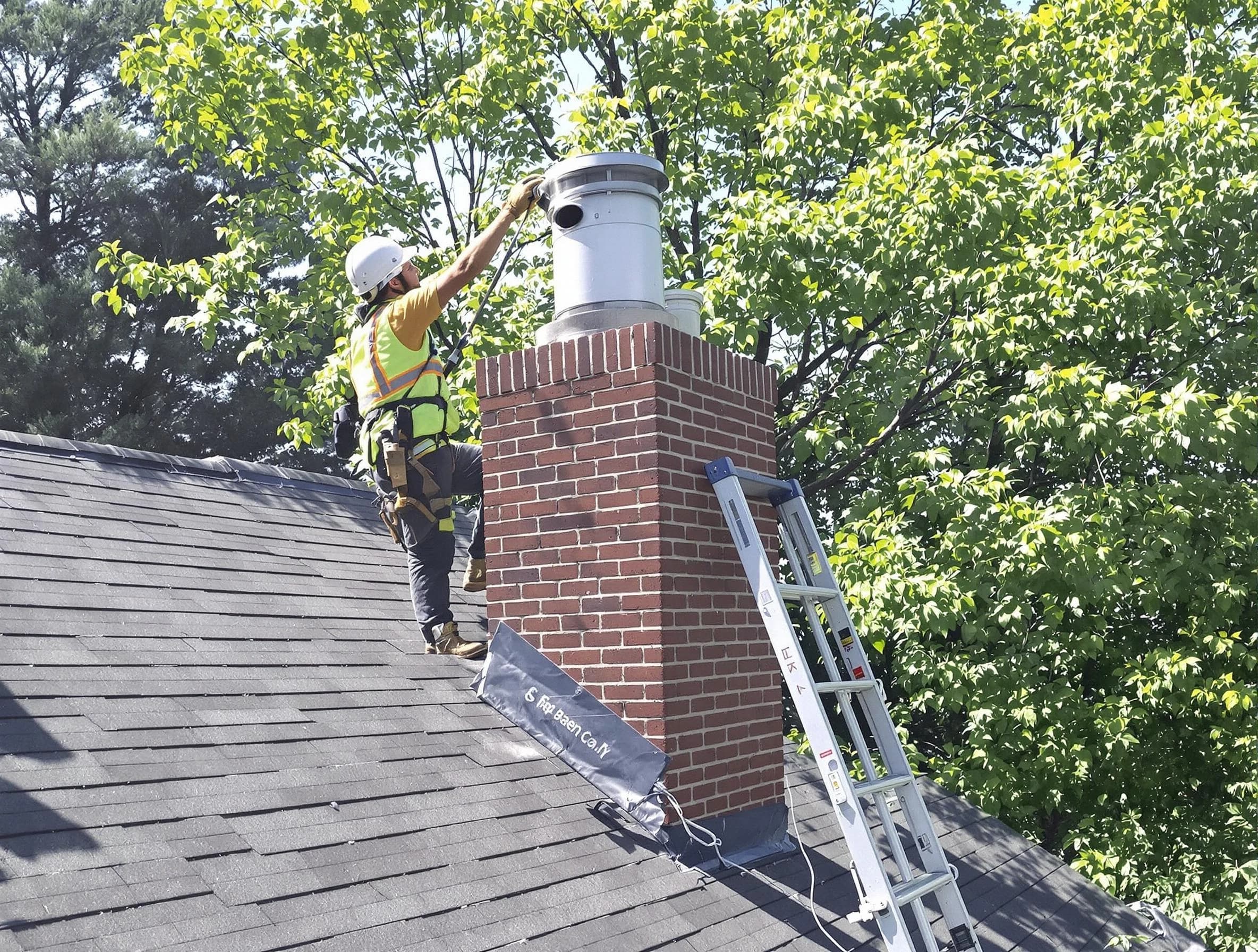 Chimney liner inspection by King George Chimney Sweep in King George, VA