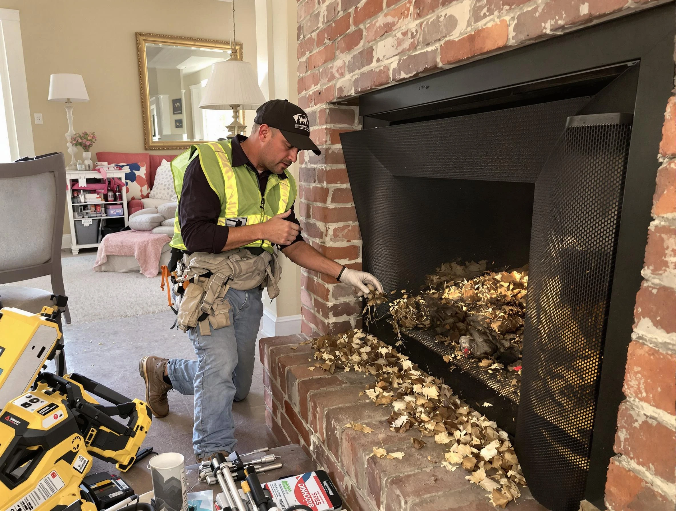 Safe screening installation by King George Chimney Sweep in King George, VA