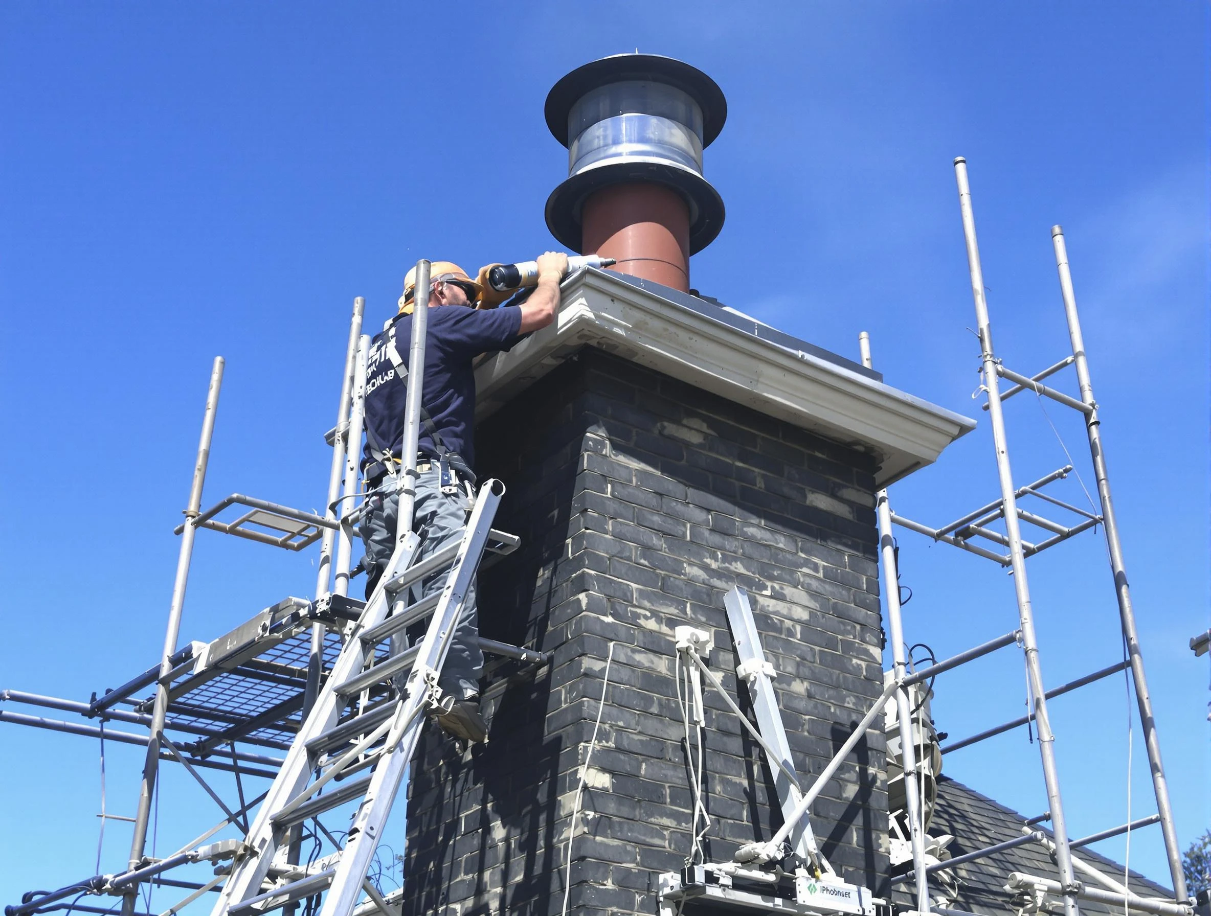 Sturdy chimney crown finished by King George Chimney Sweep in King George, VA